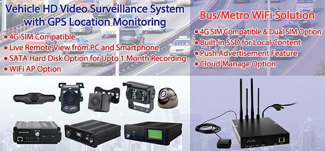4G/3G Vehicle Surveillance and WiFi Solution